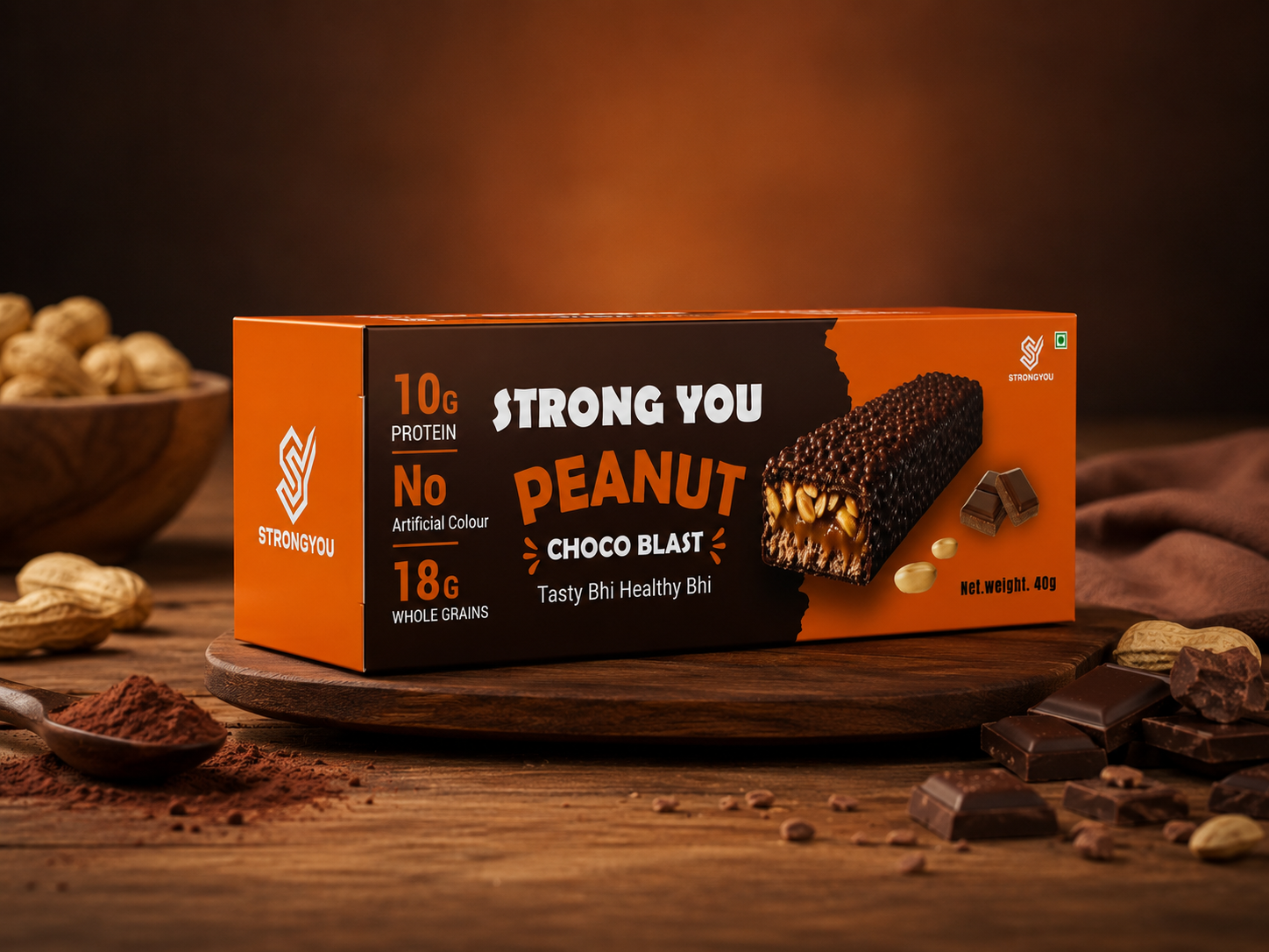 Peanut Choco Blast Protein Bar
